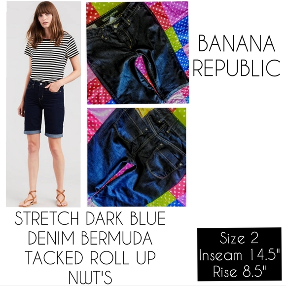Banana Republic Pants - Banana Republic Shorts Size 2 Denim Bermuda